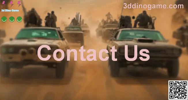 3d Dino Game Contact Us visual banner on 3ddinogame.com