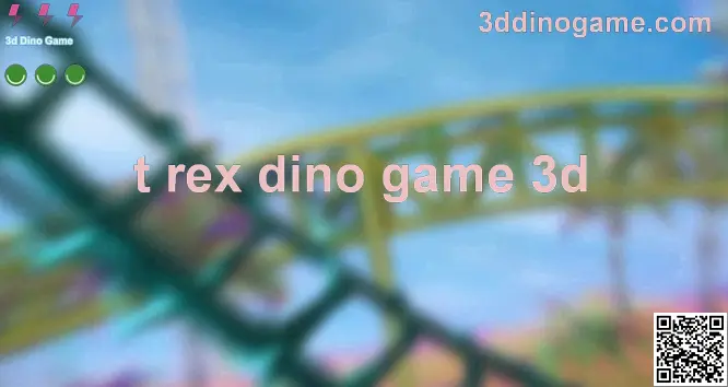 T-Rex 3d Dino Game Illustration