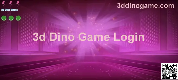 3d Dino Game Welcome Display