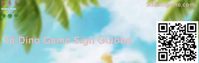 3ddinogame.com registration screen example for 3d Dino Game